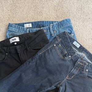 Paige and Gap Jeans Bundle - Black and Blue